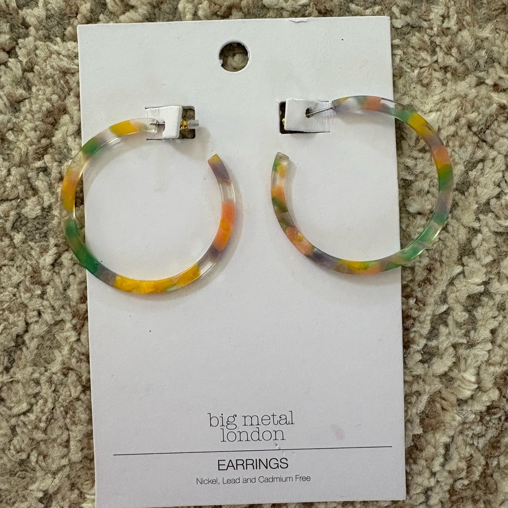 Multicolor Hoop Earrings